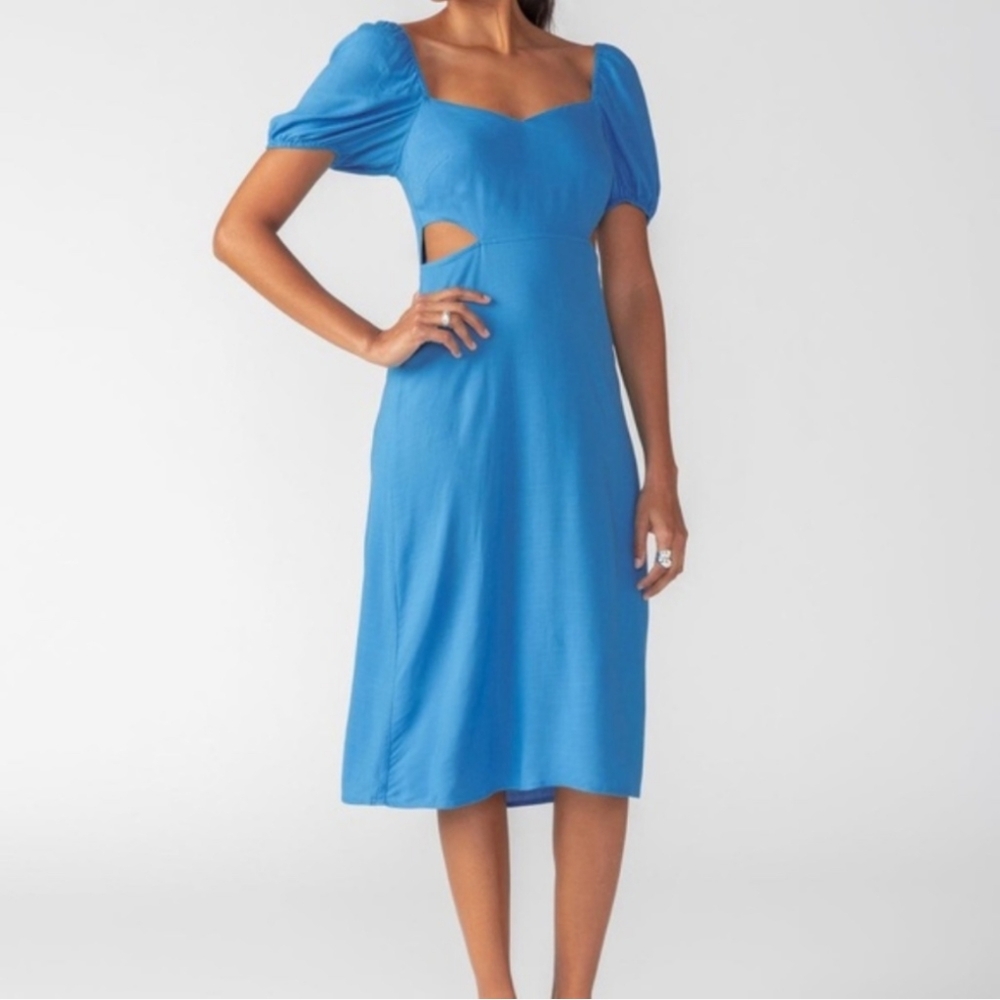 Nwt's Revolve Sanctuary Cut Out Midi Dress,in blue
